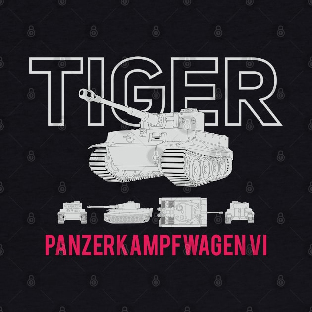 The famous German Panzer 6 Tiger tank by FAawRay